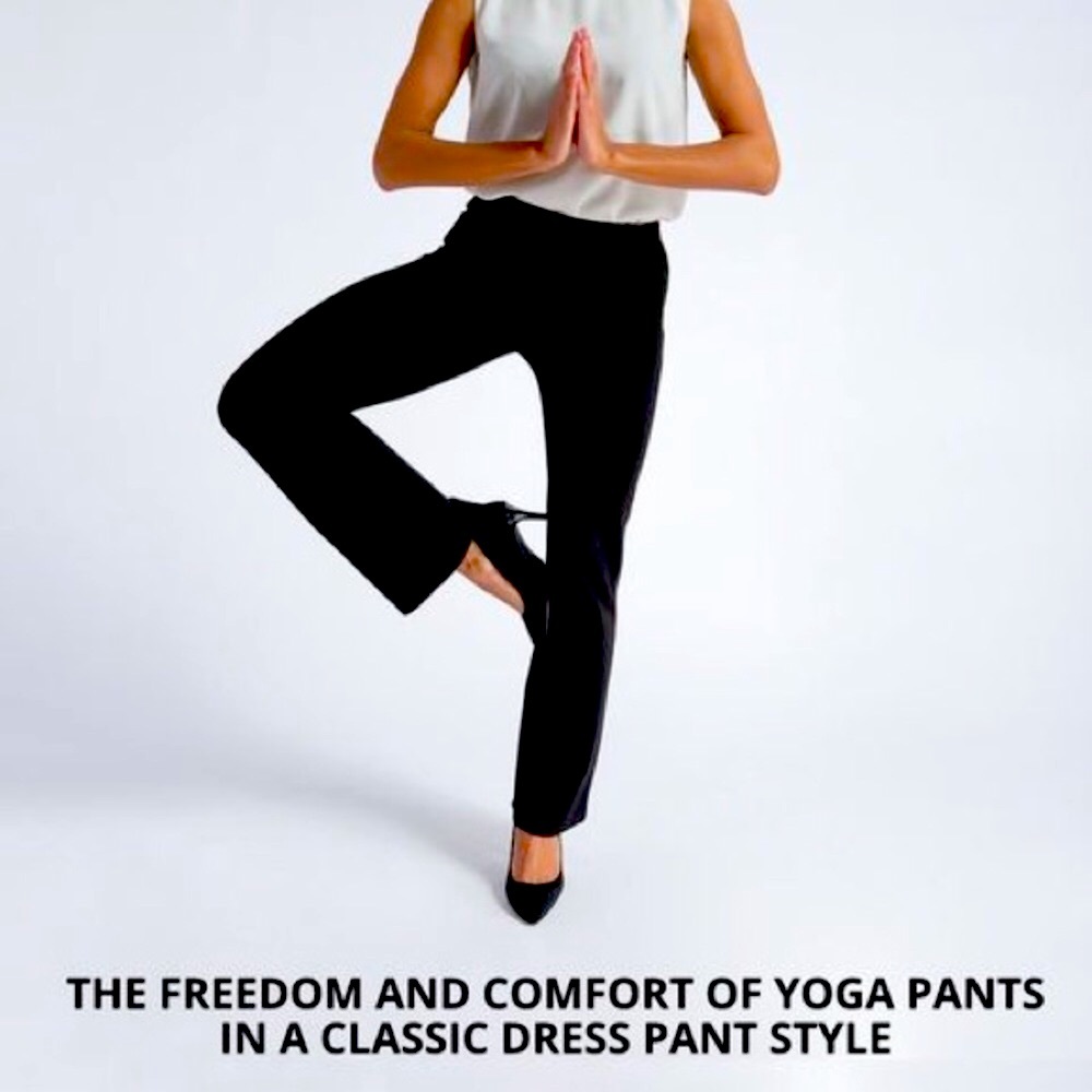 BETABRAND YOGA career pull on black pant NWOT